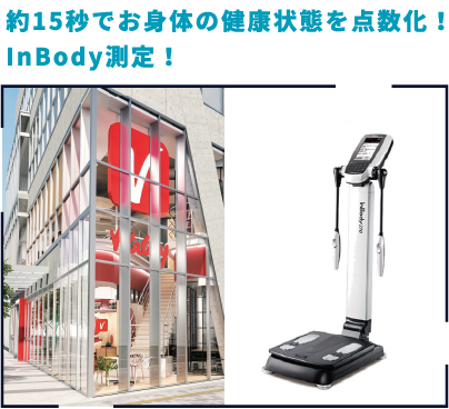 約15秒でお身体の健康状態を点数化！InBody測定！