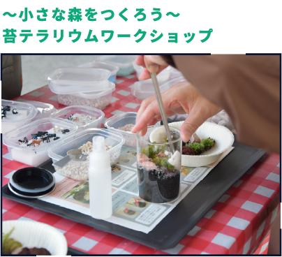 ～小さな森をつくろう～ 苔テラリウムワークショップ